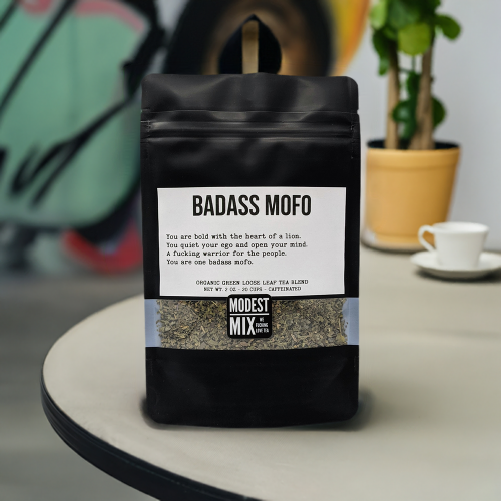 Badass Mofo - bright minty green tea – ModestMix Teas